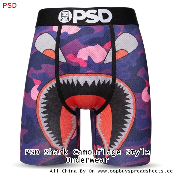 PSD Shark Camouflage Style Underwear