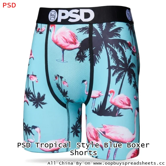 PSD Tropical Style Blue Boxer Shorts