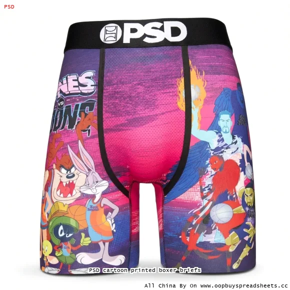 PSD cartoon printed boxer briefs