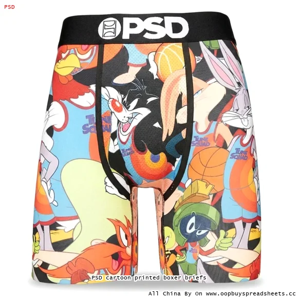 PSD cartoon printed boxer briefs