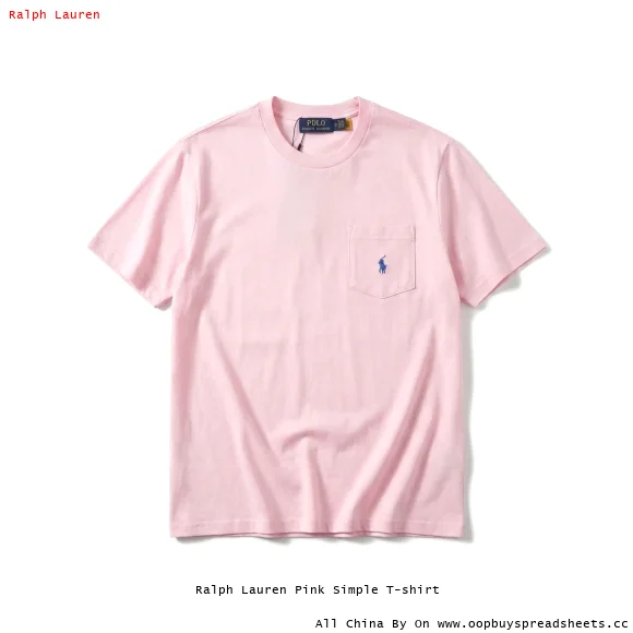 Ralph Lauren Pink Simple T-shirt