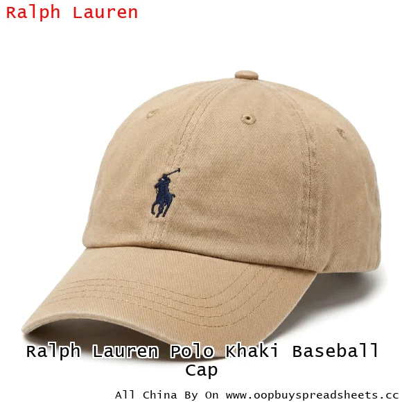 Ralph Lauren Polo Khaki Baseball Cap