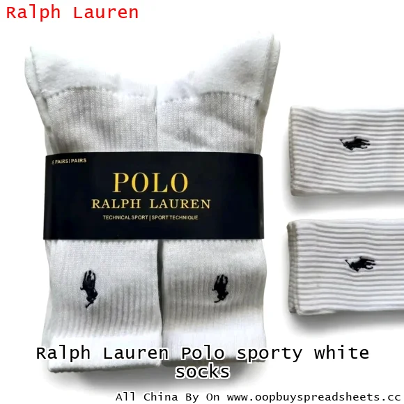 Ralph Lauren Polo sporty white socks