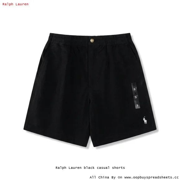 Ralph Lauren black casual shorts