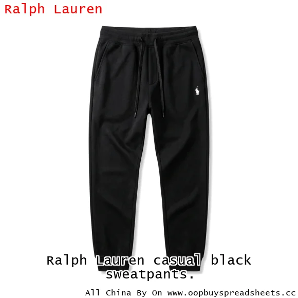 Ralph Lauren casual black sweatpants.