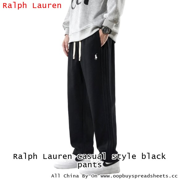 Ralph Lauren casual style black pants