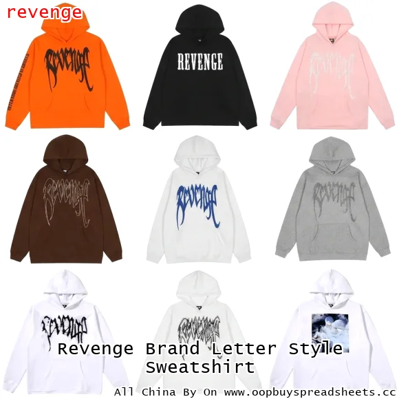 Revenge Brand Letter Style Sweatshirt