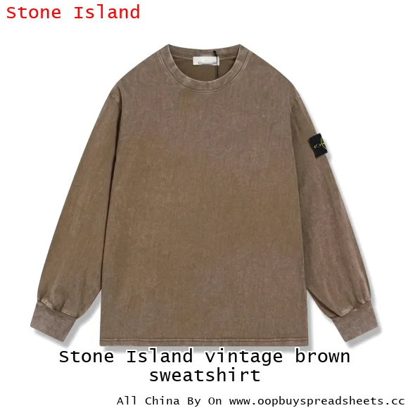 Stone Island vintage brown sweatshirt