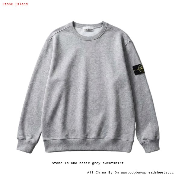 Stone Island basic grey sweatshirt