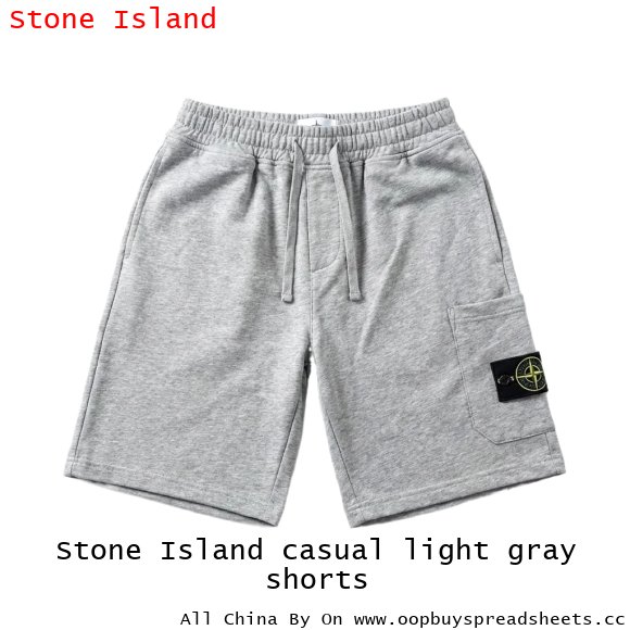 Stone Island casual light gray shorts