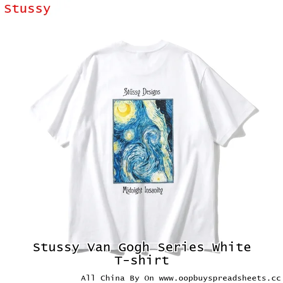 Stussy Van Gogh Series White T-shirt