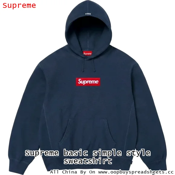 Supreme basic simple style sweatshirt