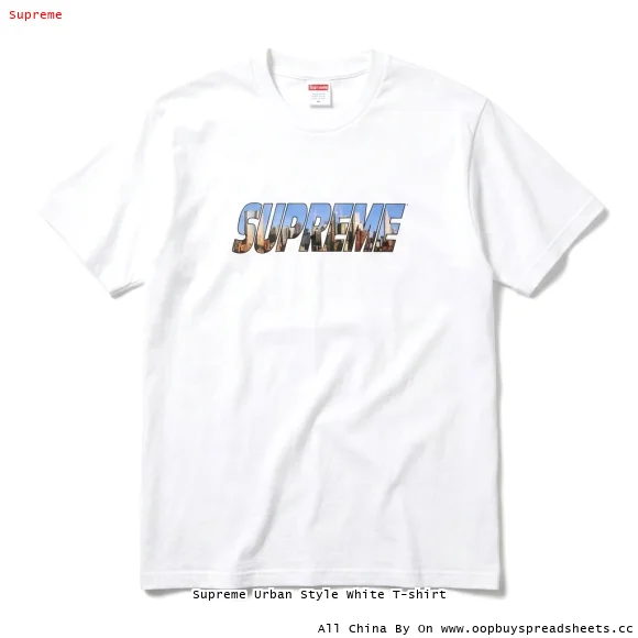 Supreme Urban Style White T-shirt