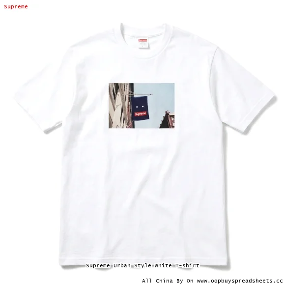 Supreme Urban Style White T-shirt