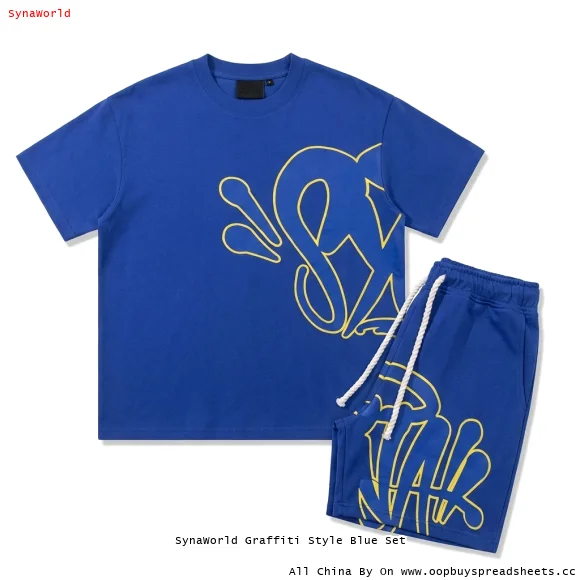 SynaWorld Graffiti Style Blue Set