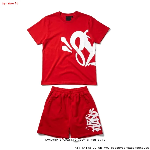 SynaWorld Graffiti-style Red Suit