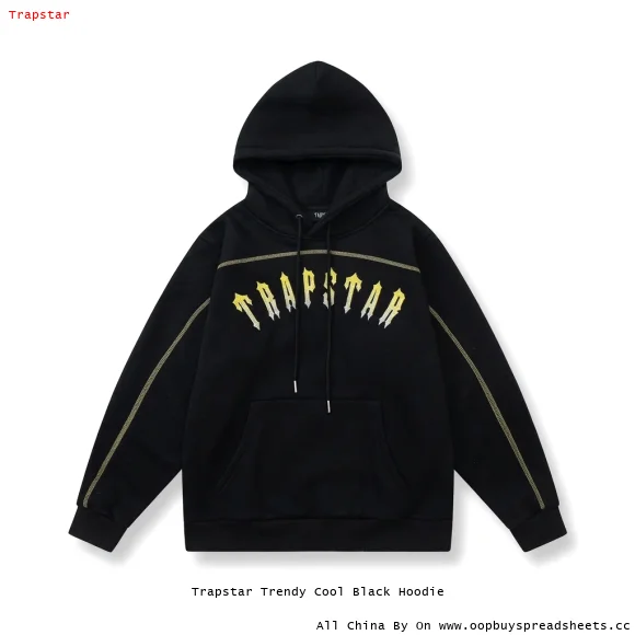 Trapstar Trendy Cool Black Hoodie