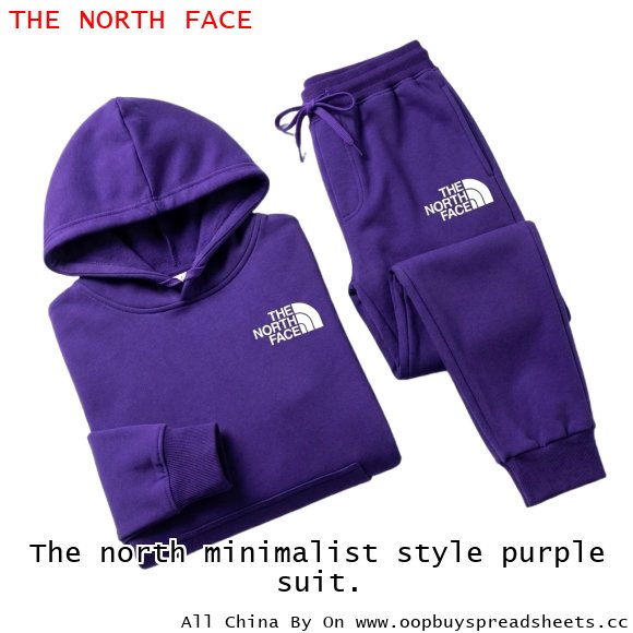 The north minimalist style purple suit.