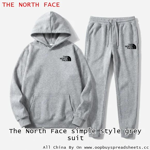 The North Face simple style grey suit