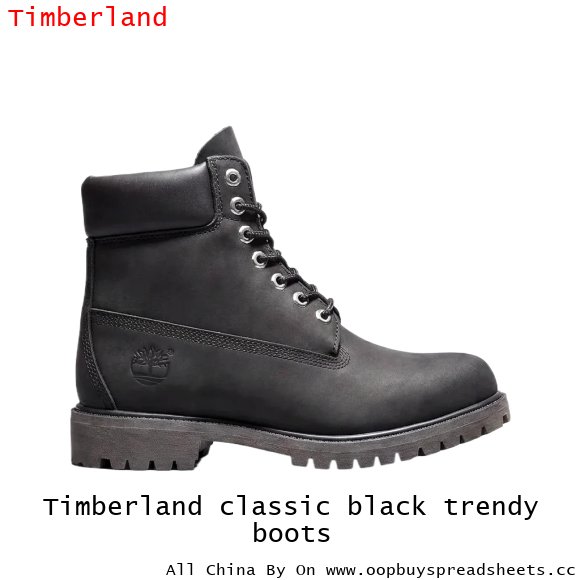 Timberland classic black trendy boots