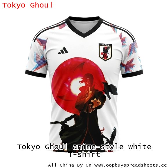 Tokyo Ghoul anime-style white T-shirt