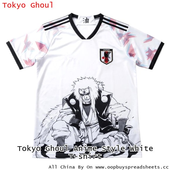 Tokyo Ghoul Anime Style White T-shirt