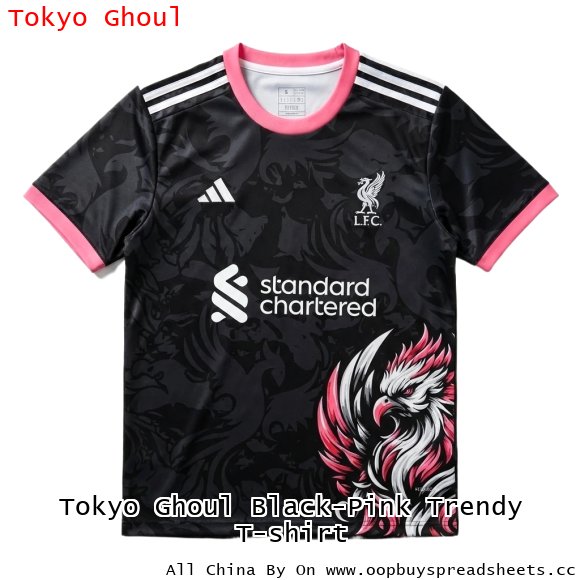 Tokyo Ghoul Black-Pink Trendy T-shirt