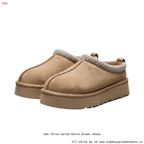 UGG Thick-soled Retro Brown Shoes