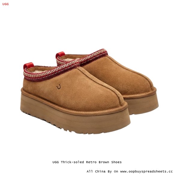 UGG Thick-soled Retro Brown Shoes