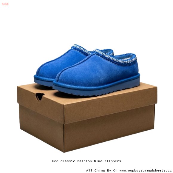 UGG Classic Fashion Blue Slippers