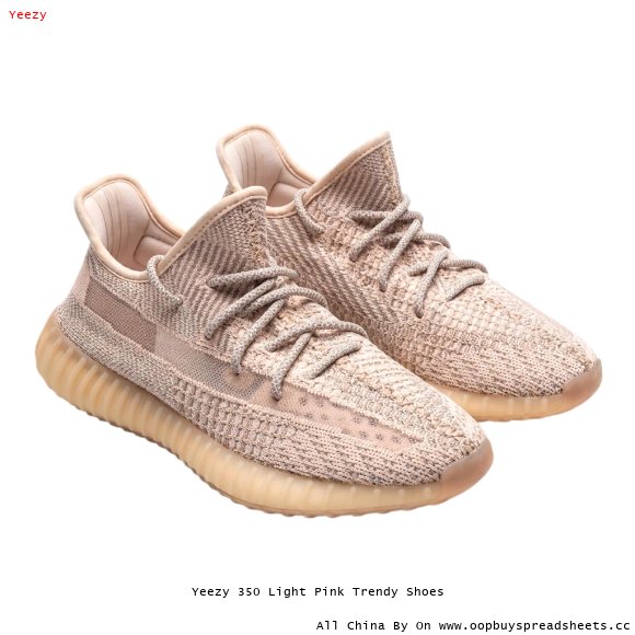 Yeezy 350 Light Pink Trendy Shoes