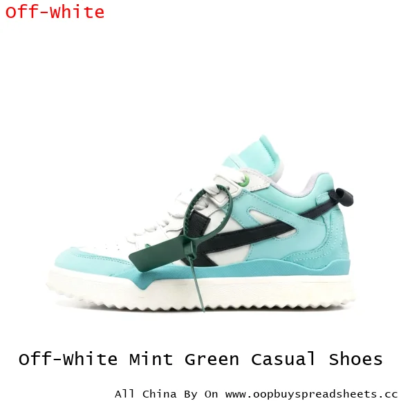 Off-White Mint Green Casual Shoes