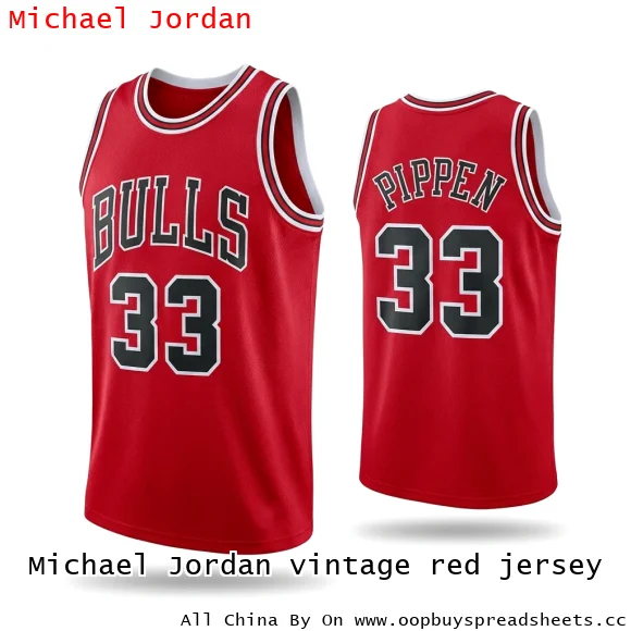 Michael Jordan vintage red jersey