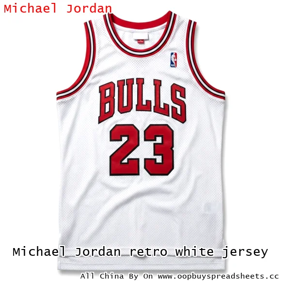 Michael Jordan retro white jersey
