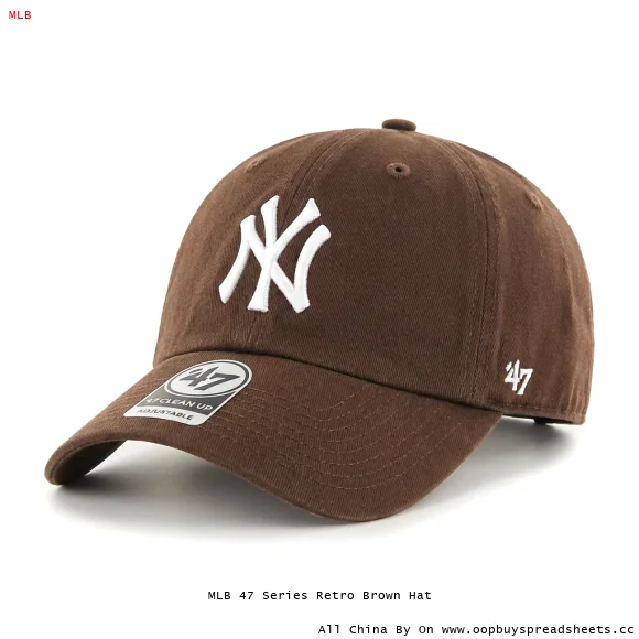 MLB 47 Series Retro Brown Hat