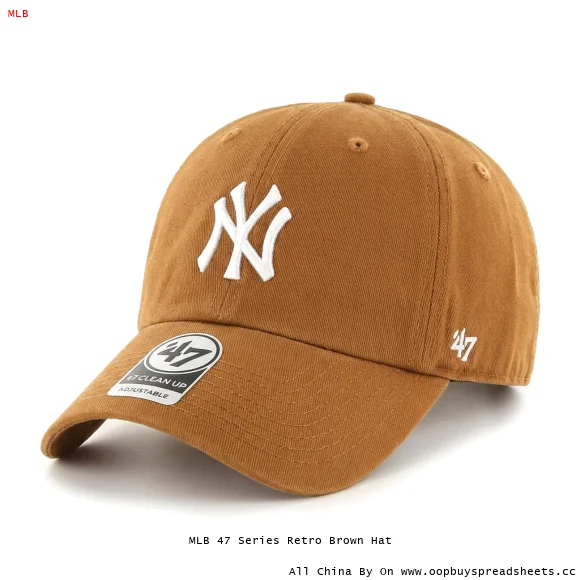 MLB 47 Series Retro Brown Hat