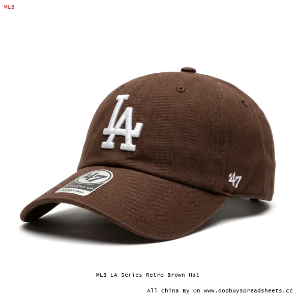 MLB LA Series Retro Brown Hat
