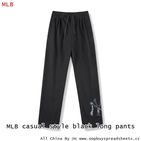 MLB casual style black long pants