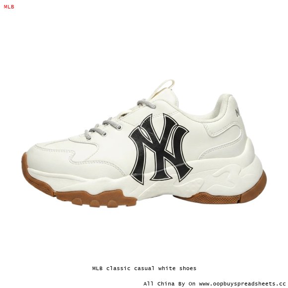 MLB classic casual white shoes
