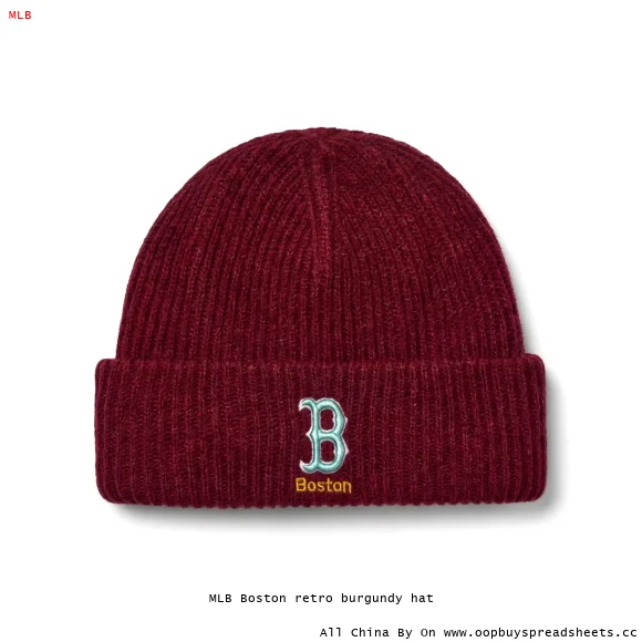 MLB Boston retro burgundy hat