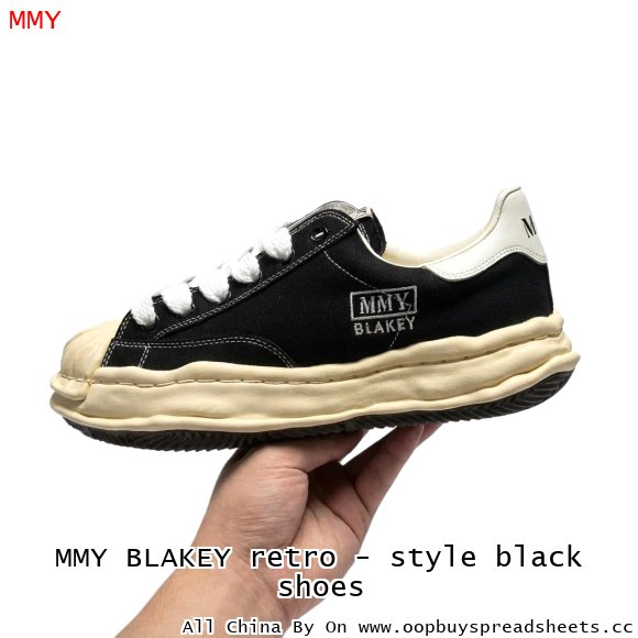 MMY BLAKEY retro - style black shoes