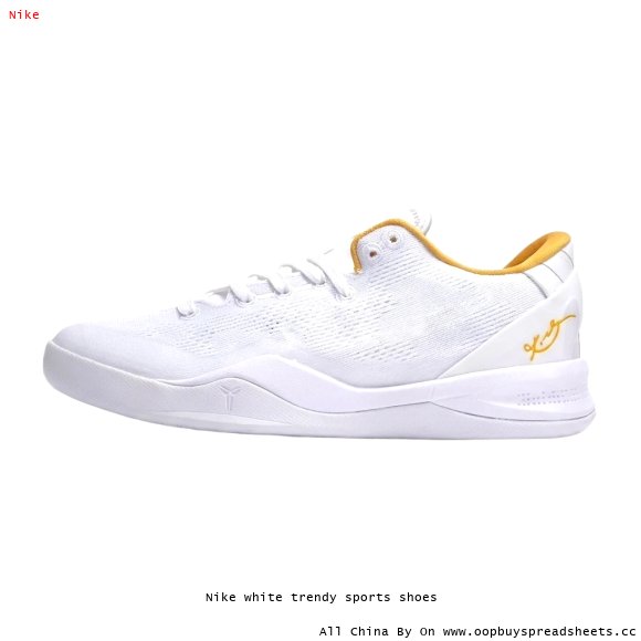 Nike white trendy sports shoes