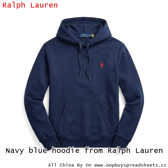 Navy blue hoodie from Ralph Lauren