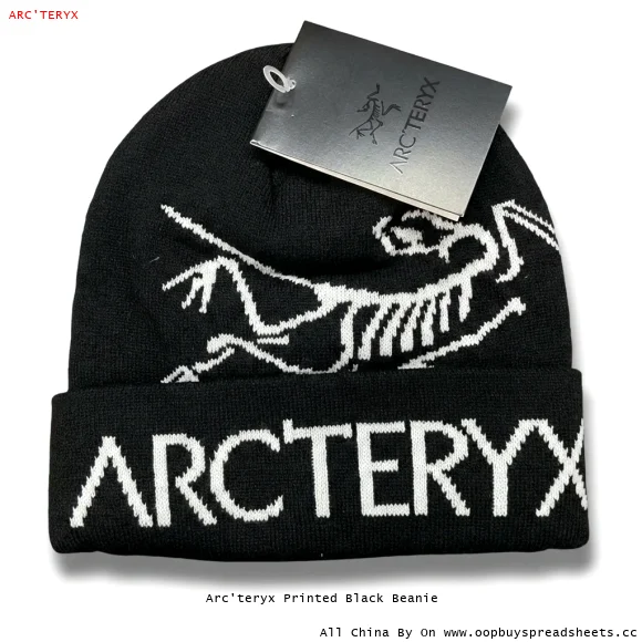 Arc'teryx Printed Black Beanie