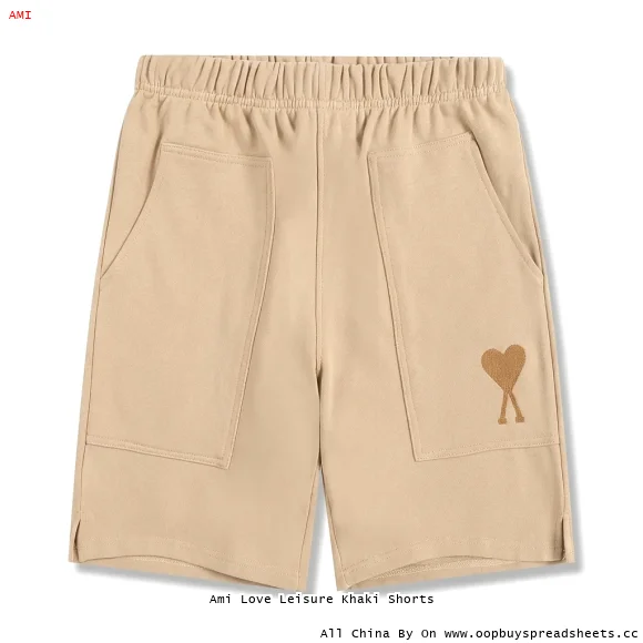 Ami Love Leisure Khaki Shorts