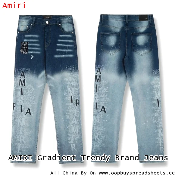AMIRI Gradient Trendy Brand Jeans