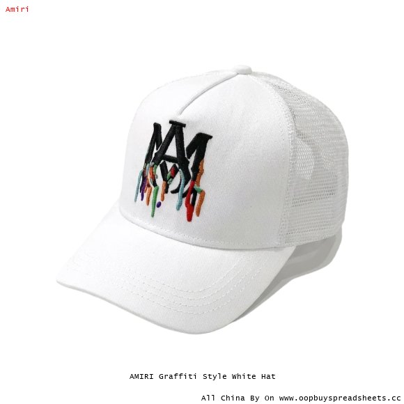 AMIRI Graffiti Style White Hat