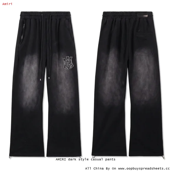 AMIRI dark style casual pants