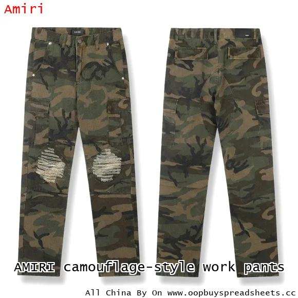 AMIRI camouflage-style work pants