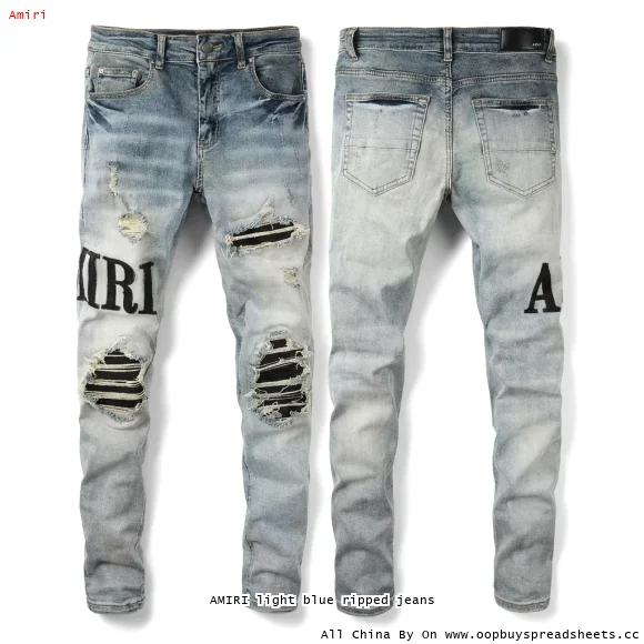 AMIRI light blue ripped jeans